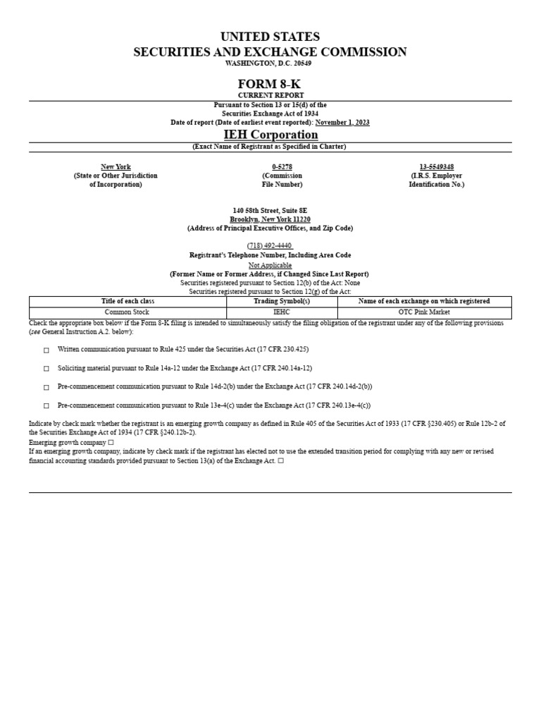 Form 8-K Nov 7, 2023 | PDF