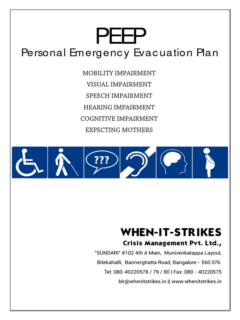 Emergency Evacuation Plans for Disabilities | PDF | Visual Impairment ...