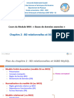 M44 - Chapitre-2 - BD Relationnelles Et SGBD MySQL