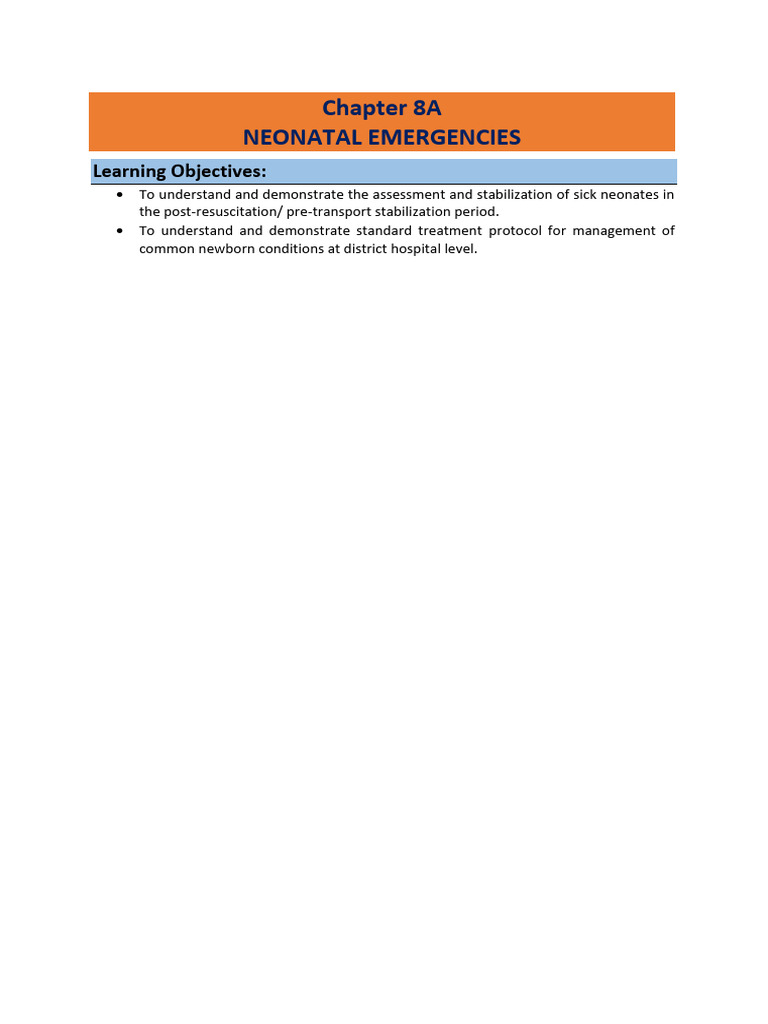 Chapter 8a neonatal emergencies pdf sepsis meningitis