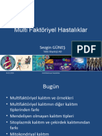 DHF - 103 - F-13 Multifaktöriyel Kalıtım, Populasyon Genetiği