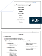 Dossier D - Évaluation de Prérequi 4 Eme