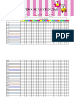 Registro de Asistencias-Editable