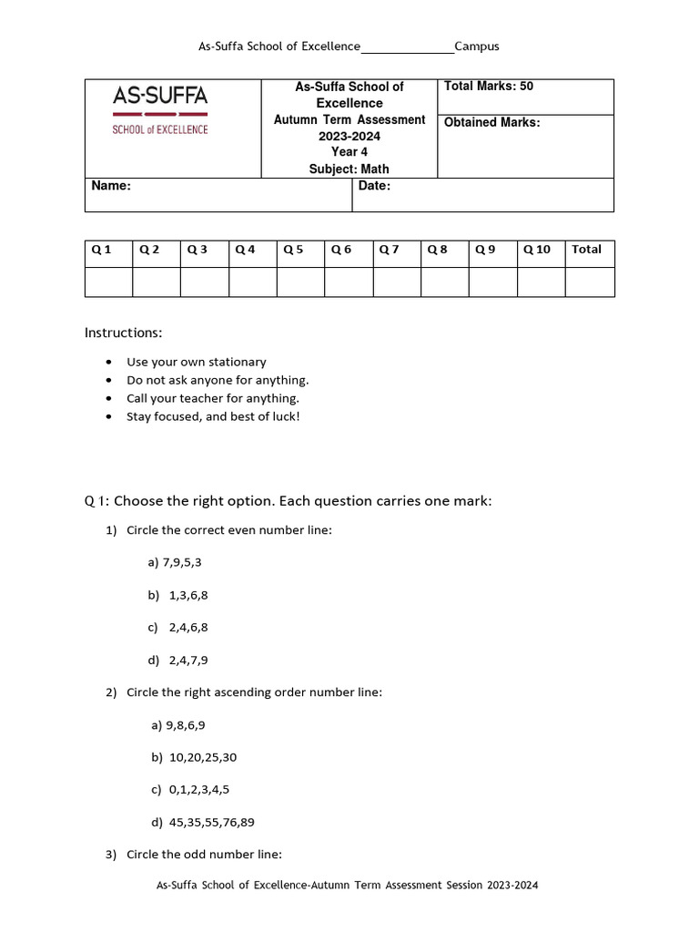 Maths year 4 pdf mathematics