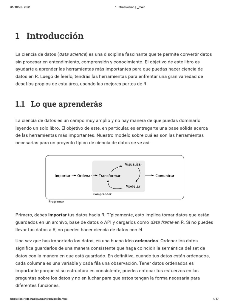 R for data science spanish completo pdf