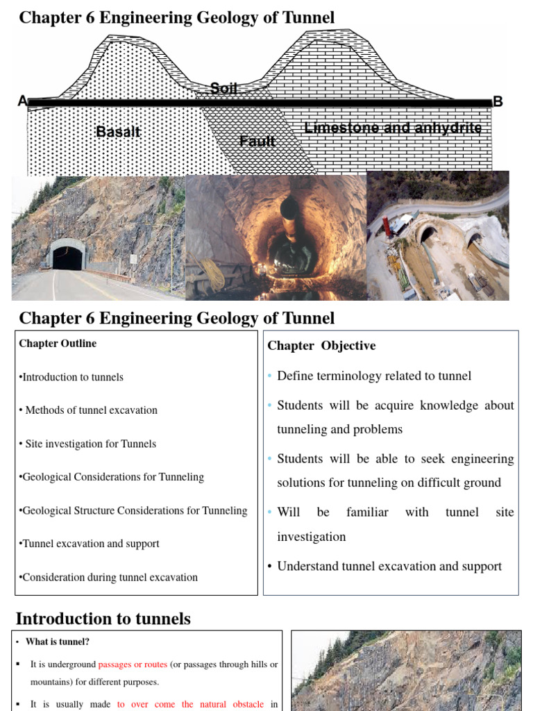 CH-6 Tunnel | PDF | Tunnel | Hydrogeology