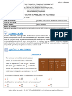 Guía 07 - Matemáticas - Solución de Problemas Con Fracciones - Grado 5