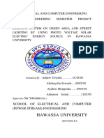 Hawassa University: School of Electrical and Computer (Power Stream) Engineering