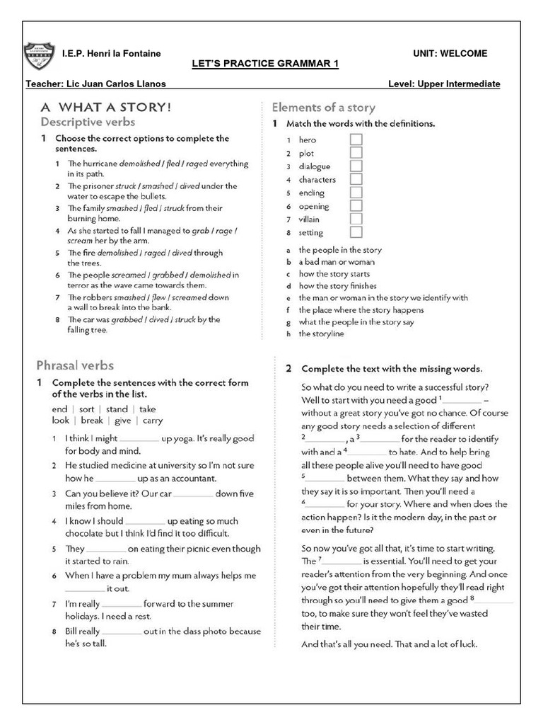 Upper Intermediate Grammar Practice | PDF