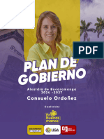 Plan de Gobierno - Consuelo Ordoñez