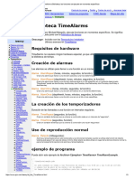 TimeAlarms Biblioteca, Las Funciones Se Ejecuten en Momentos Específicos