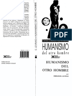 Levinas Humanismo Del Otro Hombre