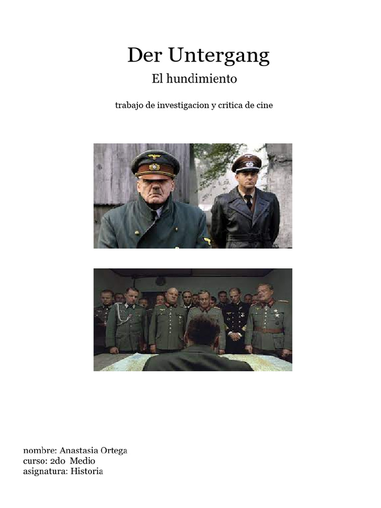 Der Untergang - Documentos de Google | PDF | Adolf Hitler | Alemania nazi