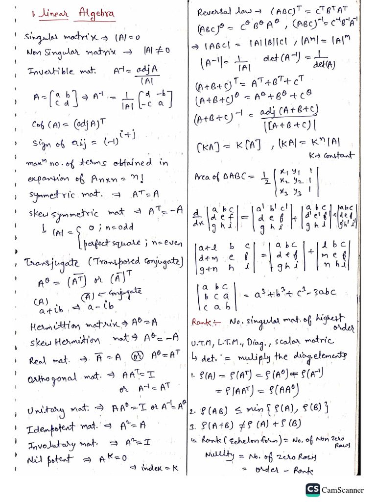 Eng. mathematics short notes PDF