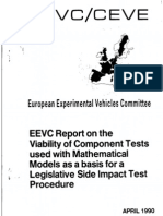 WG9 Viability of Component Tests Used With Mathematical Models as Basis for Legislative Side Impact Test Procedure