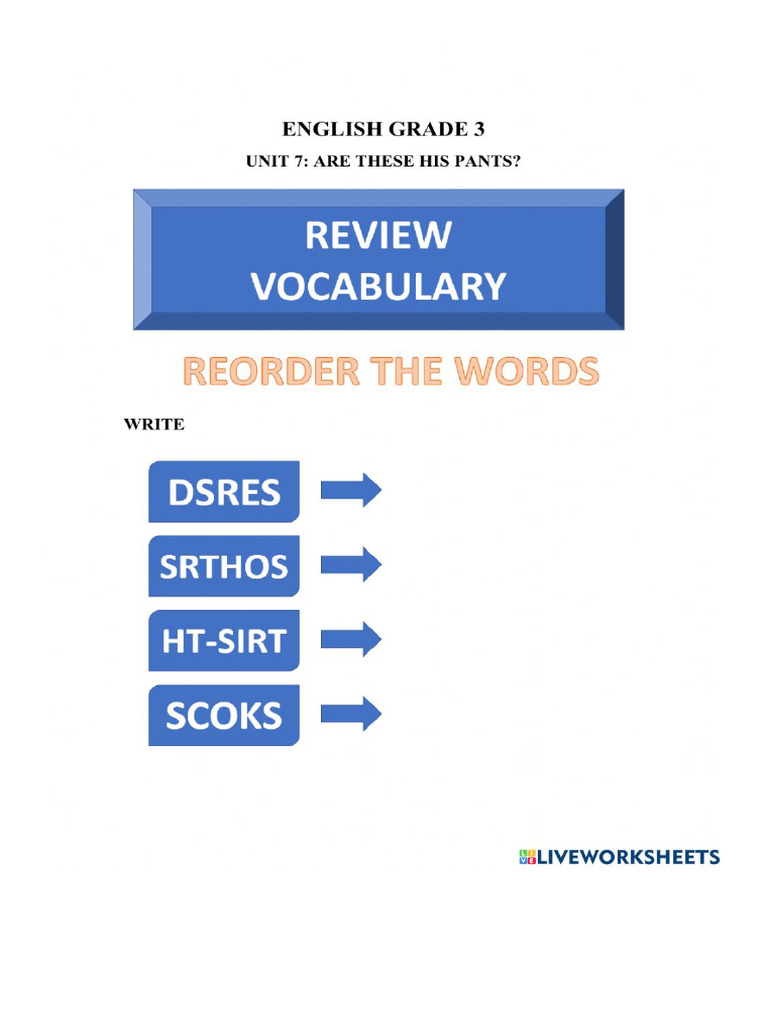 Rearrange Letters | PDF