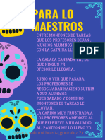 Noche de Día de Muertos Con Ilustraciones de Calaveras Con Fondo Azul Violeta Póster