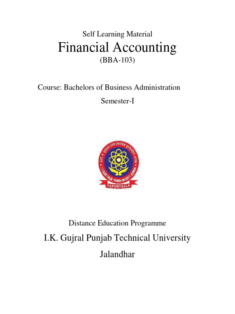 Financial Accounting Course Overview | PDF | Debits And Credits | Expense