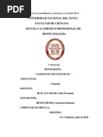 Monografia de Los Alimentos Transgenicos