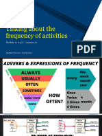 Lesson 2c - Talking About The Frequency of Activities