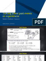 Lesson 6a - Talking About Past Events or Experiences