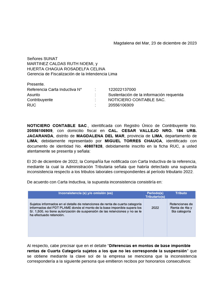 Modelo De Descargo Afip