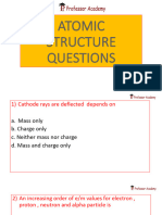 Inorganic Chemistry Class 10 - Atomic Structure - 03.08.2023 PDF