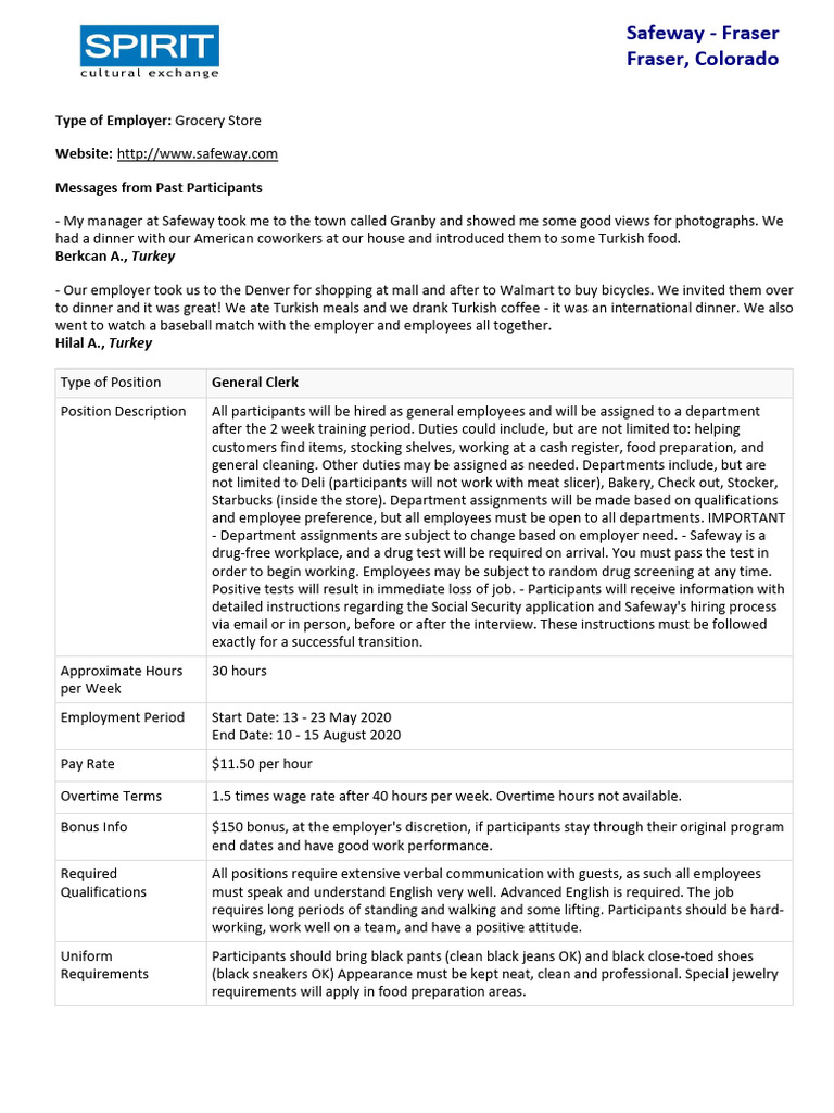 Safeway - Fraser - 9oct | PDF