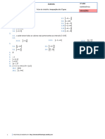 Álgebra Inequações Do 1º Grau Soluções