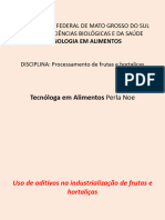 Aditivos No Processamento de Frutas e Hortaliças