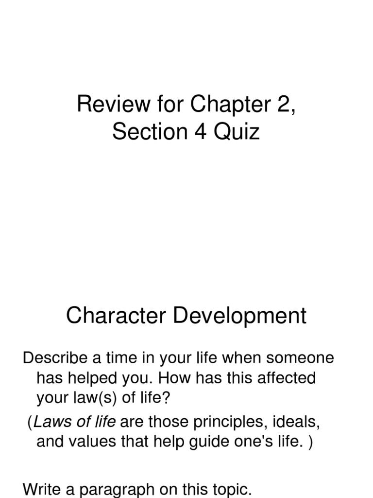 Chapter 2, Section 4 Quiz. PP, and Study Guide | PDF | Freedom Of ...
