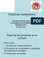 Proteínas- metabolismo clase 8