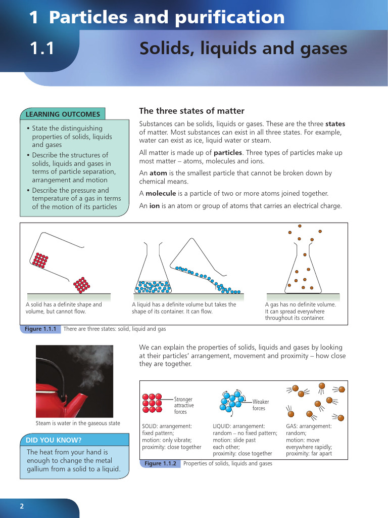 States of Matter and Particle Motion | PDF
