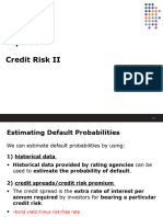 Topic 9 Credit Risk II - Lecture