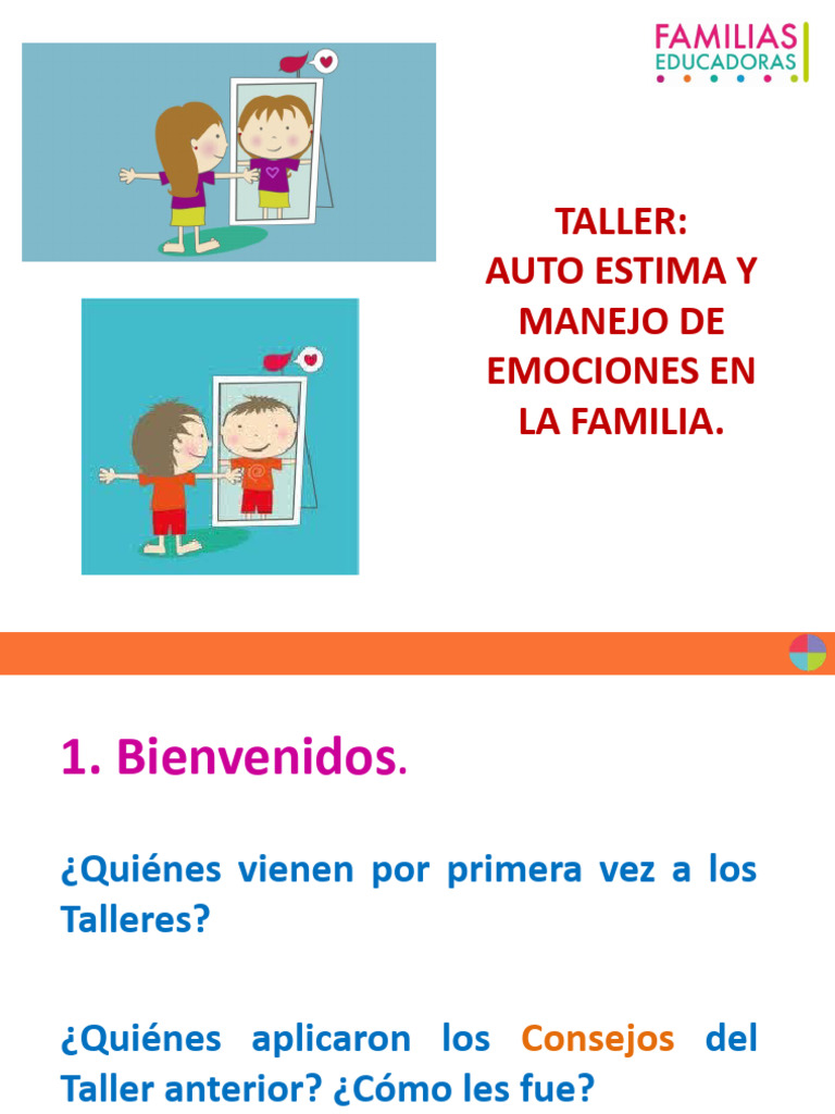 PTT Taller 1 Autestima y Manejo de Emociones en La Familia | PDF