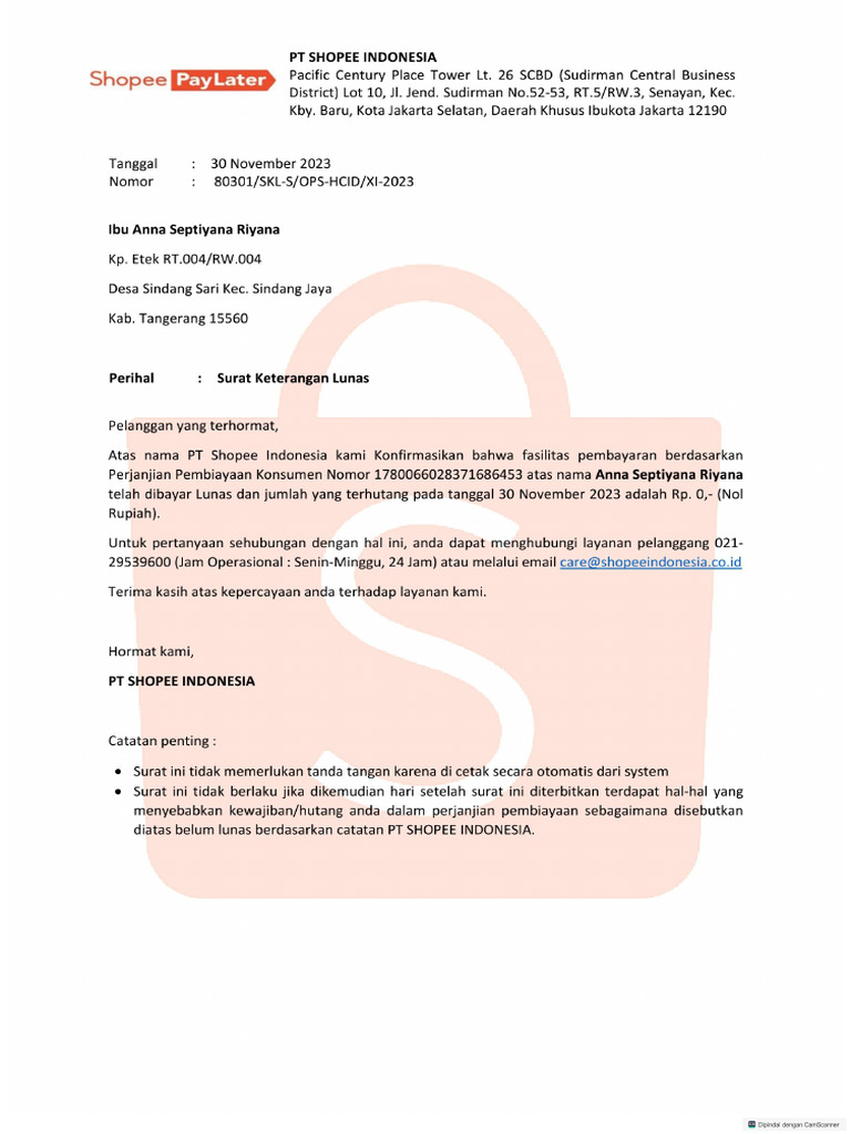SKL Shopee | PDF
