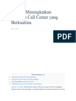 11 Tips Meningkatkan Layanan Call Center Yang Berkualitas