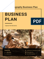 Pet Photography Business Plan Example