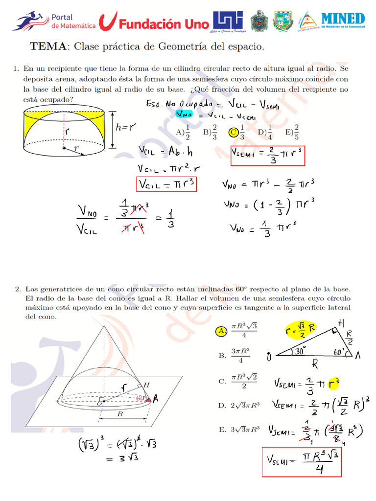 Clase #70 - Ejercicios Resueltos | PDF