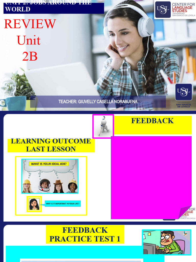 Review Unit 2B: Teacher: Giuvelly Casella Norabuena | PDF
