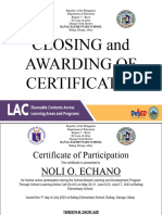 Cert-Of-participation and Commendation