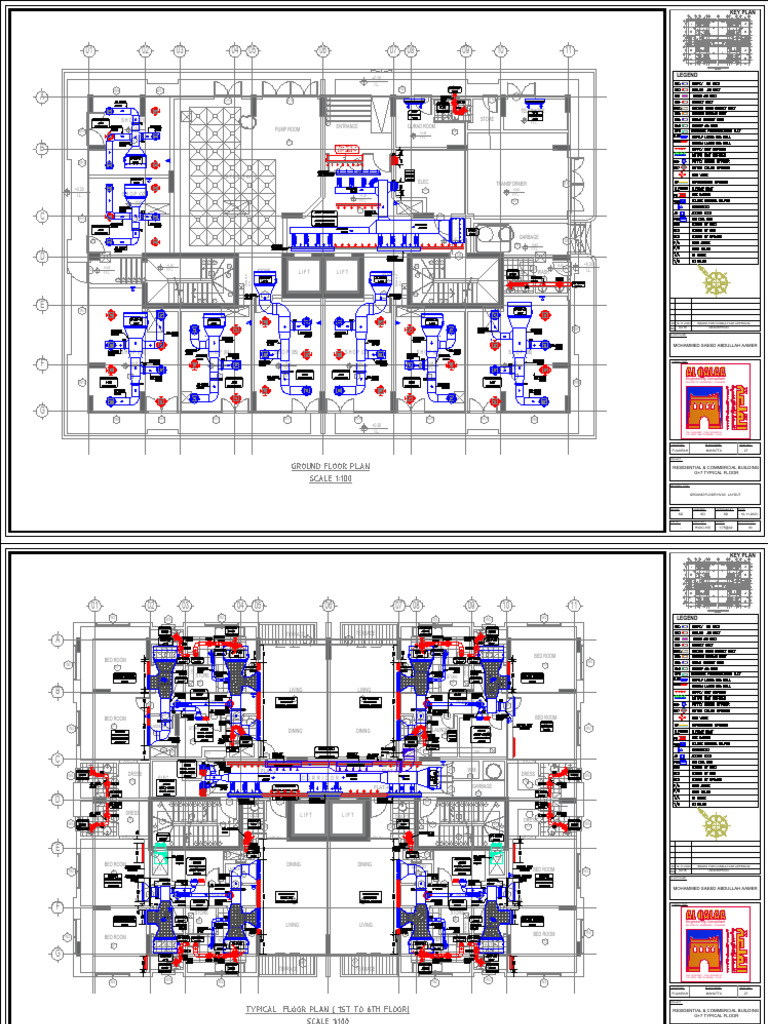 HVAC Layout for Ground and Floors | PDF | Chess | Chess Theory
