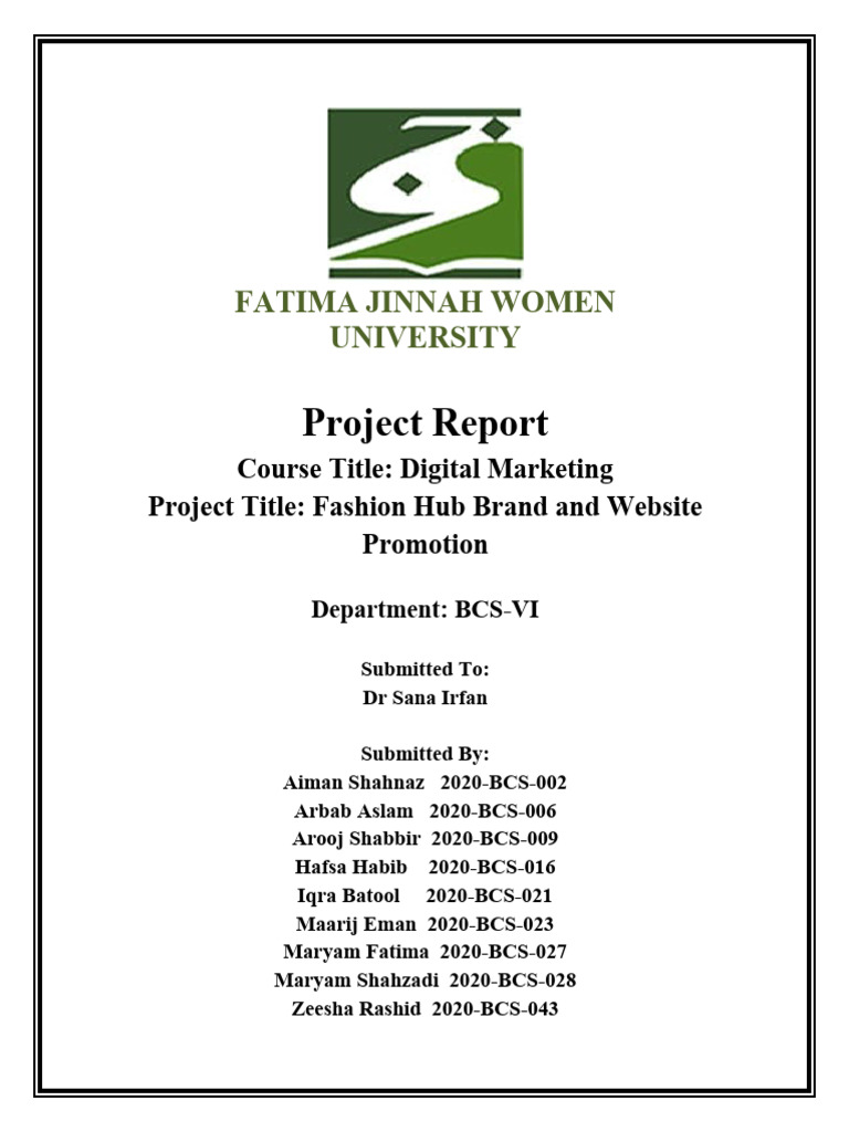 Digital Marketing Project | PDF