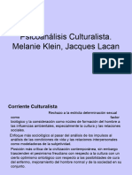 TEMA 4. ENCUENTRO 9. Psicoanálisis Culturalista. Melanie Klein, Jacques Lacan