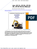 JCB Excavator Js115 Js130 Js145 Js160 Js180 Js190 Sevice Manual 2