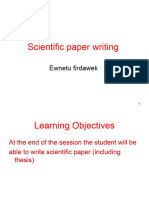 14. Scientific Paper Writing