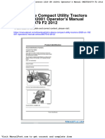 John Deere Compact Utility Tractors 2320 SN 102001 Operators Manual Omlvu26079 f2 2012