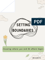 Setting Boundaries - Worksheet