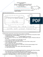 2ND FINAL EXAM VALUES - KINDER 2