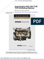 Kohler Diesel Engine Kdi 1903 TCR Kdi 2504 TCR Workshop Manual